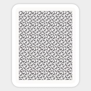 Black and White Neck Gator Black and White Butterfly Pattern Sticker